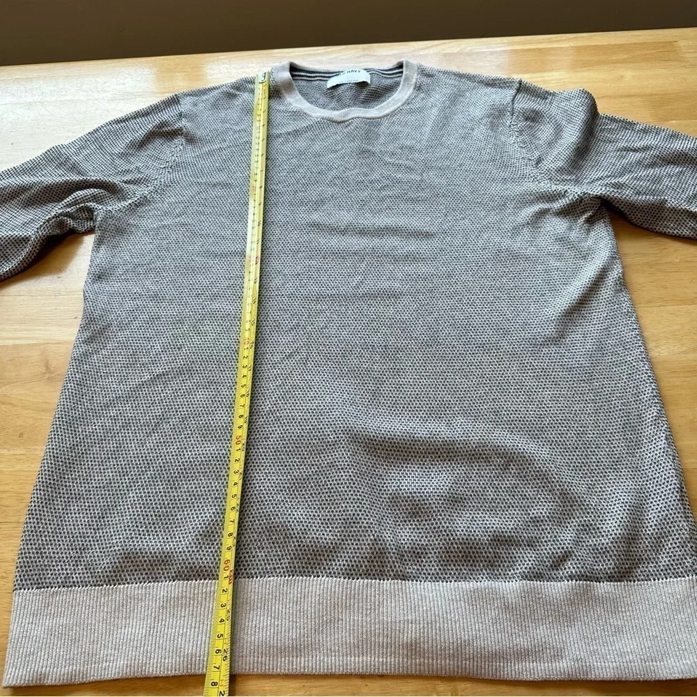 Old Navy Men’s L Large Vintage Long Sleeve Sweater Shirt Beige Cream